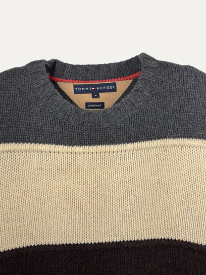 Vintage Tommy Hilfiger Sweater in red, unisex, size M – second-hand
