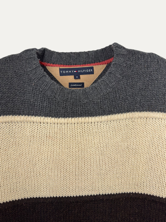Vintage Tommy Hilfiger Sweater in red, unisex, size M – second-hand