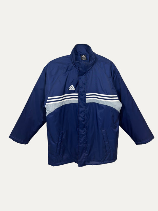 Vintage Adidas Jacket in grey, men's, size M – second-hand