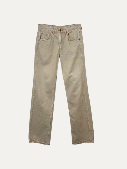 Vintage Levi's 505 Straight Jeans in beige, unisex, size W28 L32 – second-hand