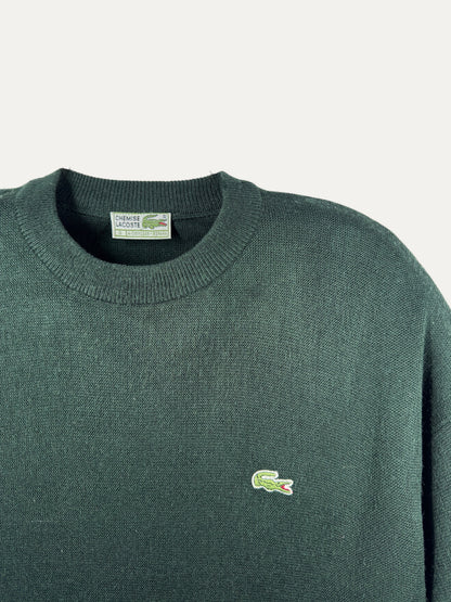 Vintage Lacoste Sweater in green, unisex, size XXL – second-hand