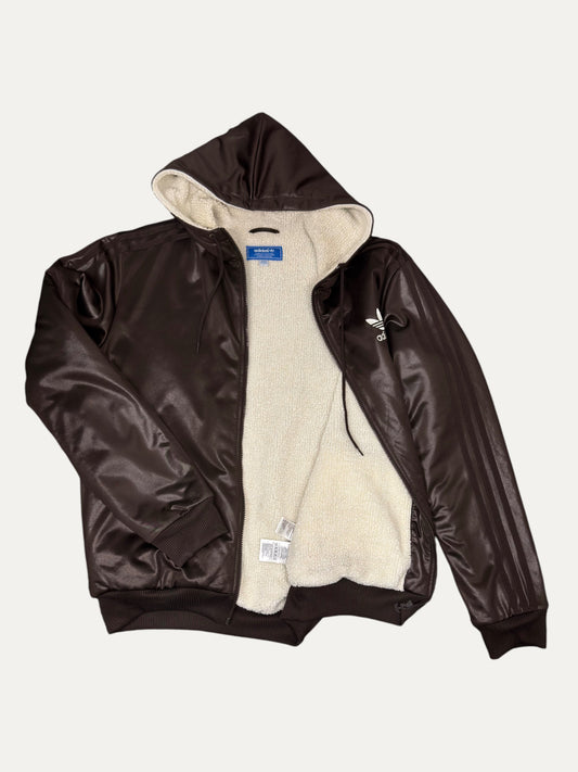 Vintage Adidas Jacket in brown, men's, size L – second-hand