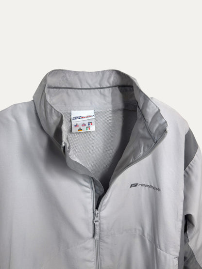 Vintage Reebok Jacket in grey, unisex, size M – second-hand