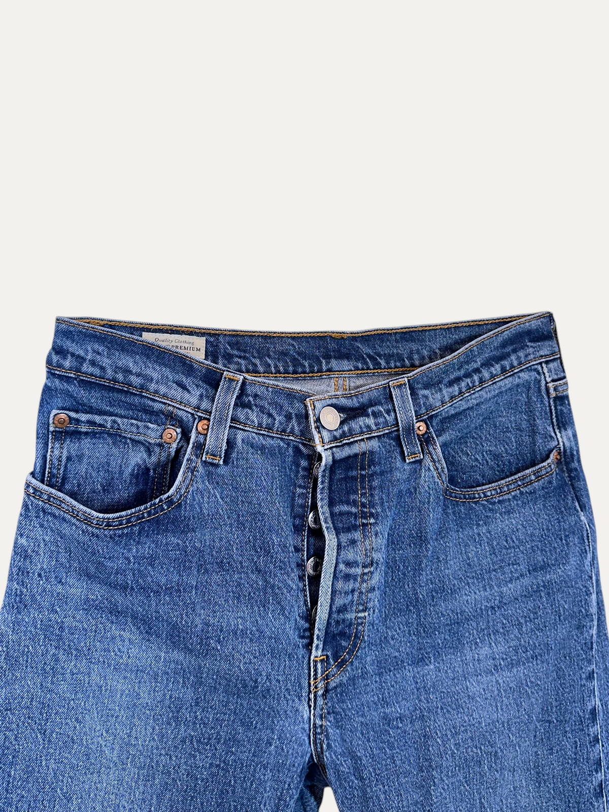 Vintage Levi's 501 Straight Jeans in blue, unisex, size W28 L26 – second-hand