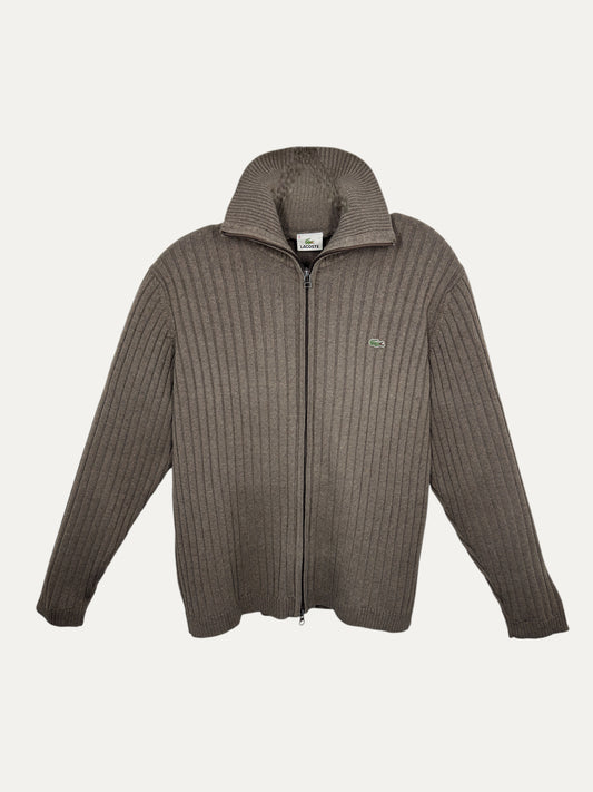 Vintage Lacoste Sweater in brown, unisex, size XL – second-hand