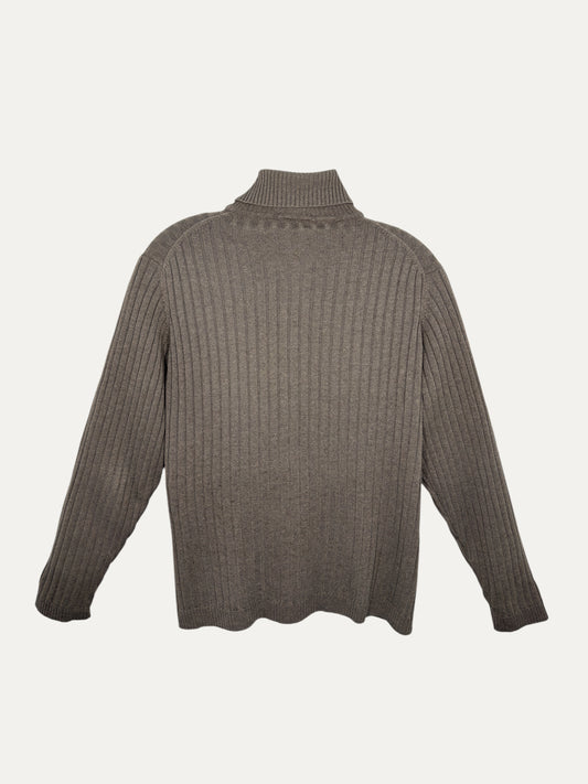 Vintage Lacoste Sweater in brown, unisex, size XL – second-hand
