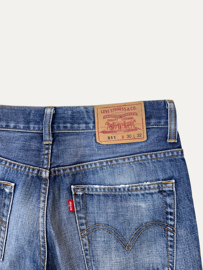 Vintage Levi's 511 Slim Jeans in blue, men's, size W30 L32 – second-hand