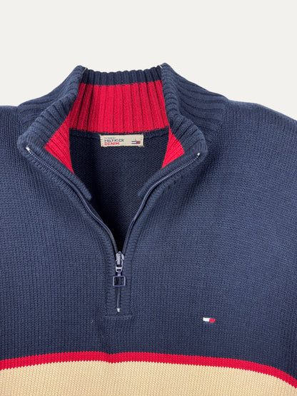 Vintage Tommy Hilfiger Sweater in red, women's, size L – second-hand
