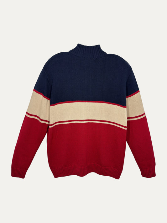 Vintage Tommy Hilfiger Sweater in red, women's, size L – second-hand