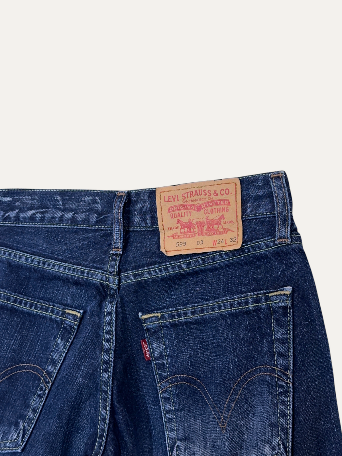 Vintage Levi's 529 Bootcut Jeans in blue, women's, size W24 L32 – second-hand