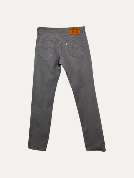 Vintage Levi's 511 Slim Jeans in grey, men's, size W33 L34 – second-hand