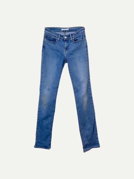 Vintage Levi's 712 Slim Jeans in blue, women's, size W28 L34 – second-hand