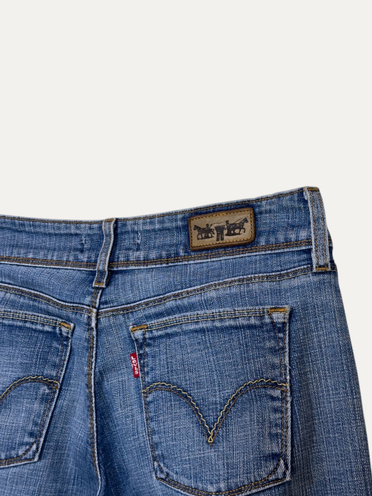 Vintage Levi's 570 Slim Jeans in blue, women's, size W31 L34 – second-hand