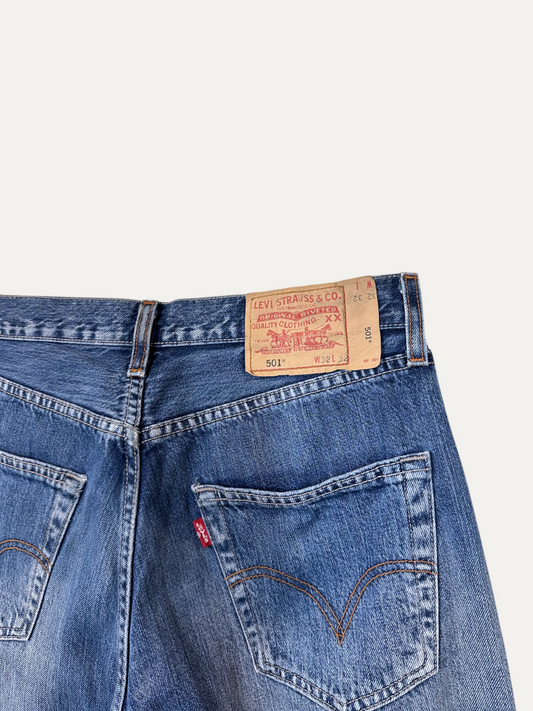 Vintage Levi's 501 Straight Jeans in blue, unisex, size W32 L32 – second-hand