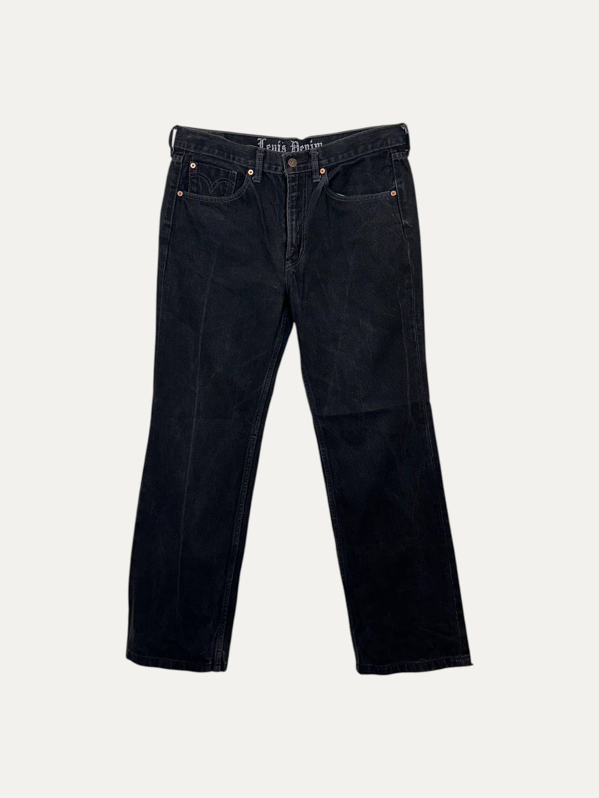Vintage Levi's 505 Straight Jeans in black, unisex, size W36 L34 – second-hand