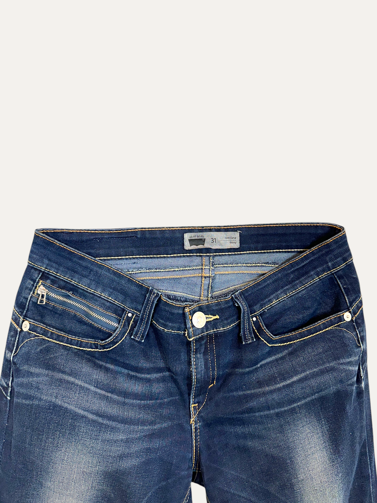 Vintage Levi's Demi Curve Slim Jeans in blue, women's, size W31 L32 – second-hand