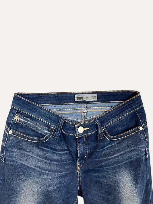Vintage Levi's Demi Curve Slim Jeans in blue, women's, size W31 L32 – second-hand