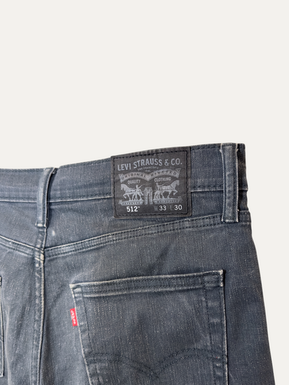 Vintage Levi's 512 Slim Jeans in blue, men's, size W33 L30 – second-hand