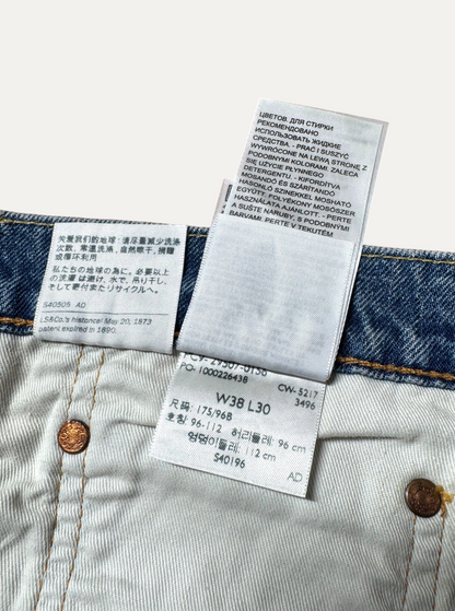 Vintage Levi's 502 Straight Jeans in blue, unisex, size W38 L30 – second-hand