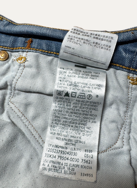 Vintage Levi's 511 Slim Jeans in blue, men's, size W33 L34 – second-hand