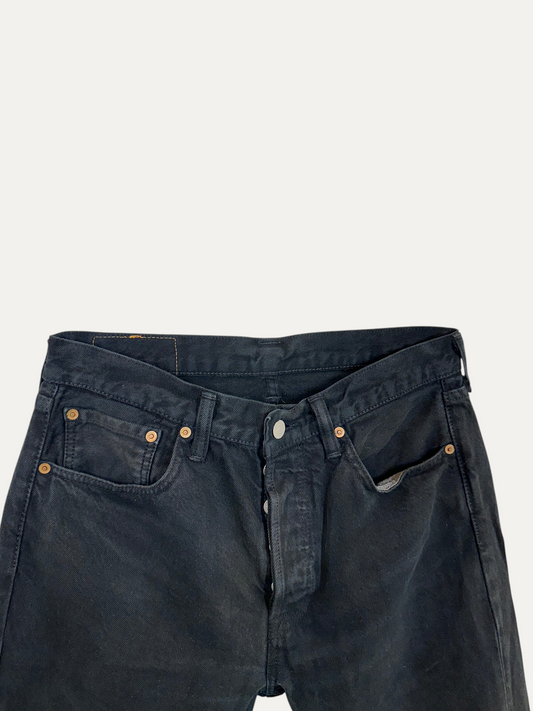 Vintage Levi's 501 Straight Jeans in black, unisex, size W30 L31 – second-hand