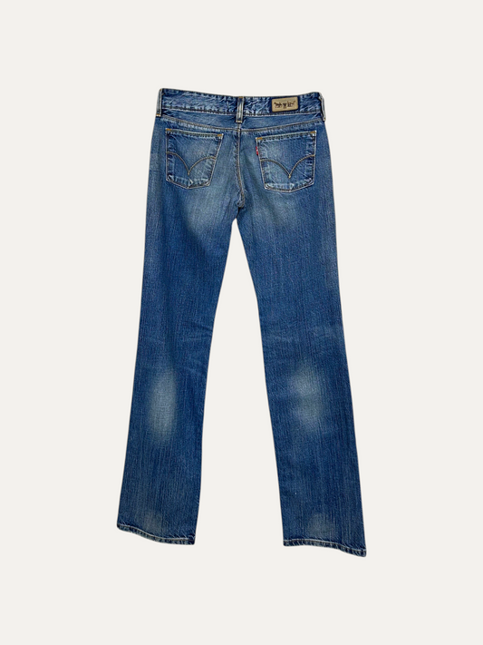 Vintage Levi's 570 Slim Jeans in blue, women's, size W27 – second-hand
