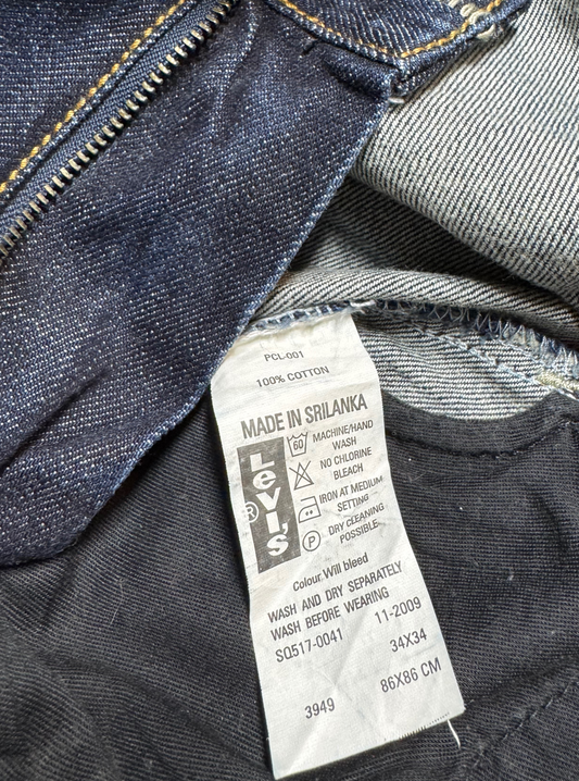 Vintage Levi's Redloop Straight Jeans in blue, women's, size W34 L34 – second-hand