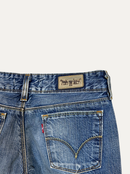 Vintage Levi's 570 Slim Jeans in blue, women's, size W27 – second-hand