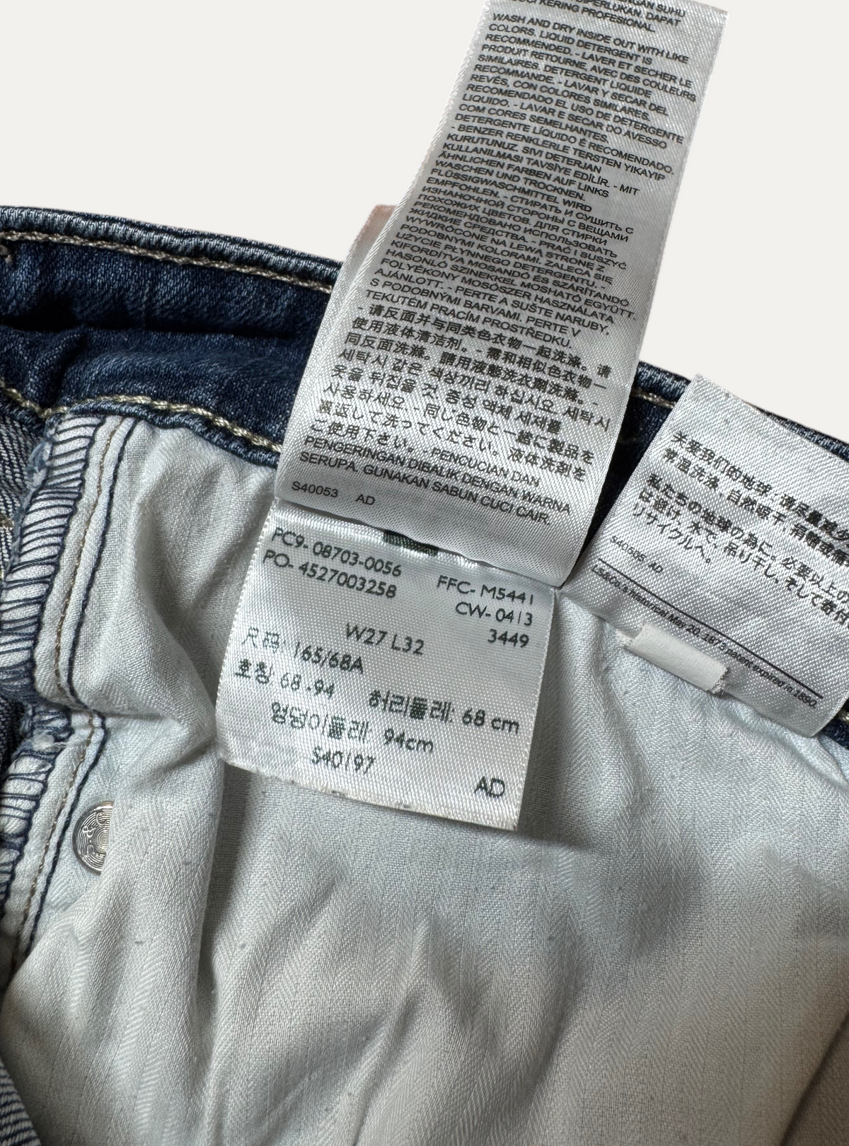 Vintage Levi's Skinny Jeans in blue, women's, size W27 L32 – second-hand