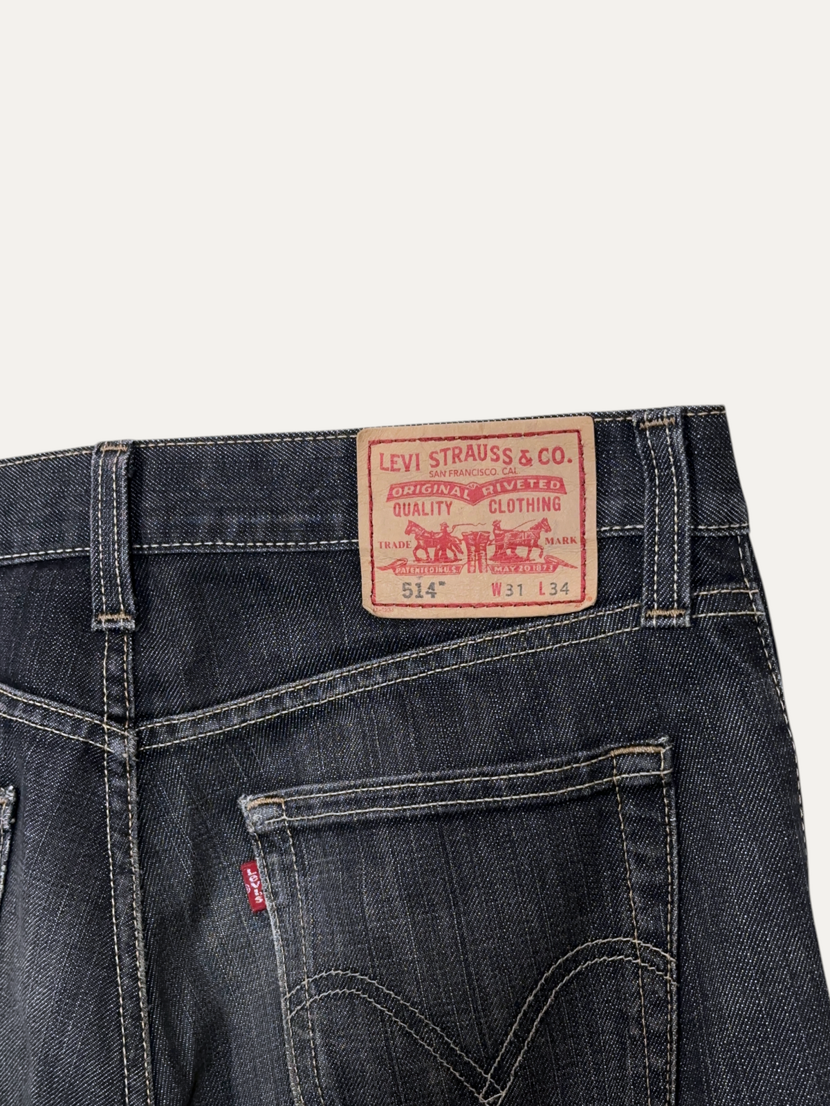 Vintage Levi's 514 Straight Jeans in blue, unisex, size W31 L34 – second-hand