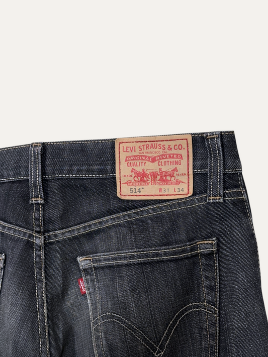 Vintage Levi's 514 Straight Jeans in blue, unisex, size W31 L34 – second-hand