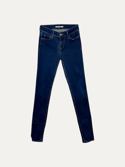 Vintage Levi's 710 Skinny Jeans in blue, women's, size W26 L30 – second-hand