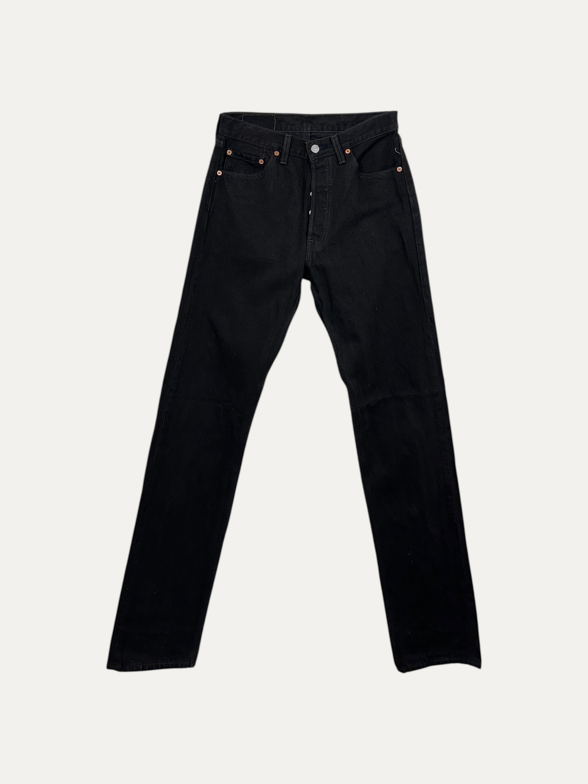 Vintage Levi's 501 Straight Jeans in black, unisex, size W29 L34 – second-hand