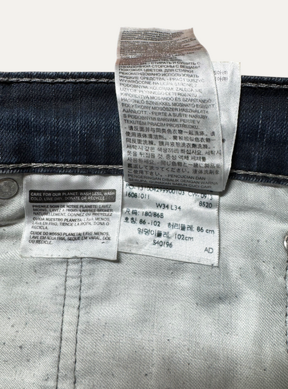 Vintage Levi's 504 Straight Jeans in blue, unisex, size W34 L34 – second-hand