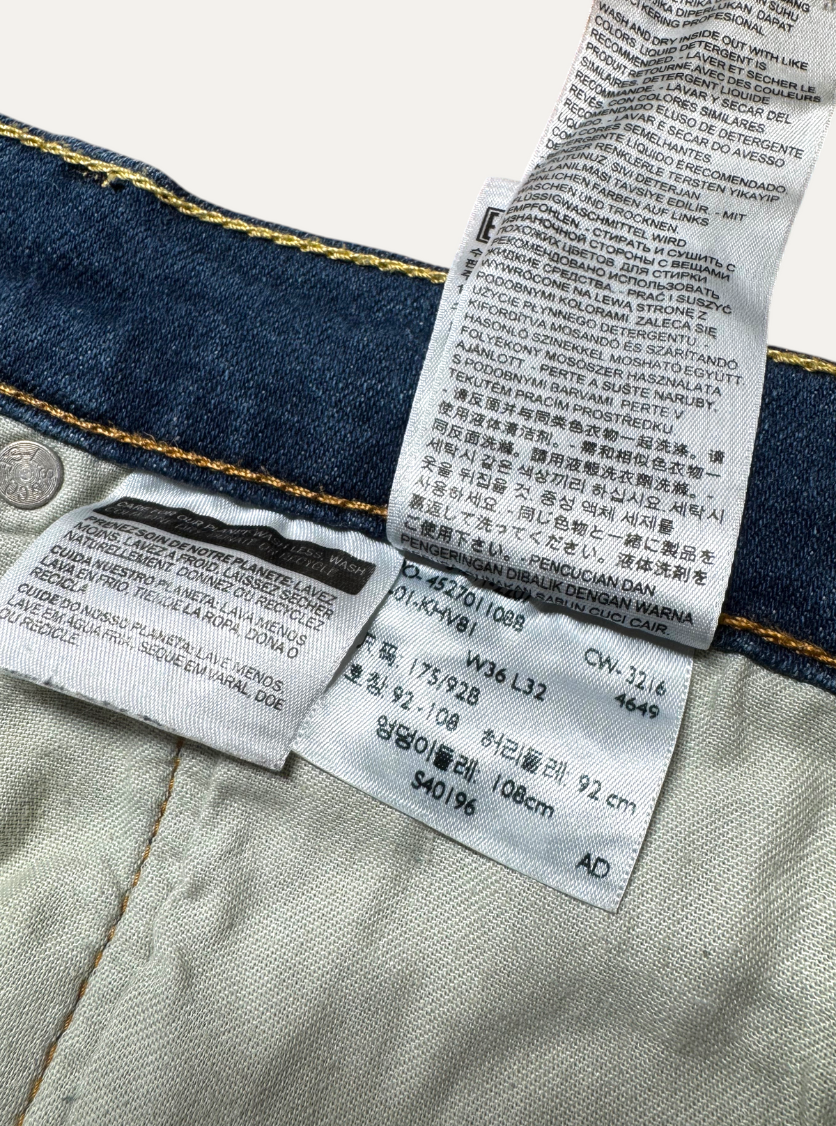 Vintage Levi's 511 Slim Jeans in blue, men's, size W36 L32 – second-hand