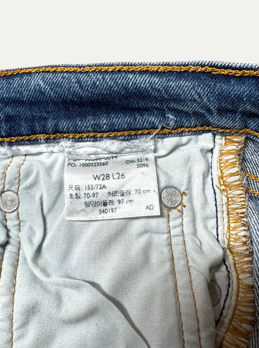 Vintage Levi's 501 Straight Jeans in blue, unisex, size W28 L26 – second-hand