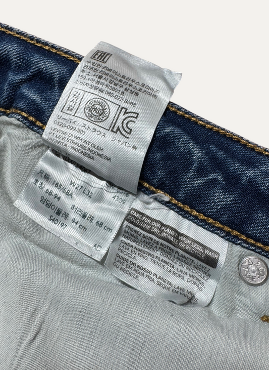 Vintage Levi's 712 Slim Jeans in blue, women's, size W27 L32 – second-hand