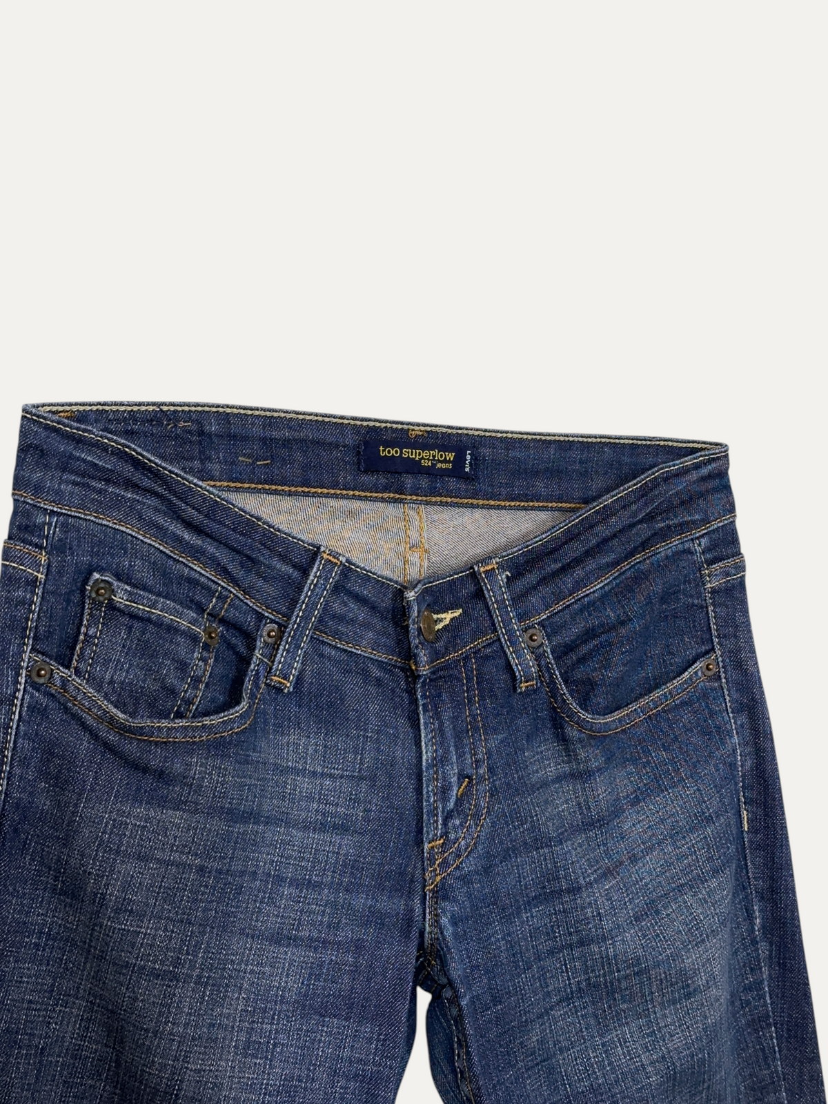 Vintage Levi's 524 Skinny Jeans in blue, men's, size W27 – second-hand