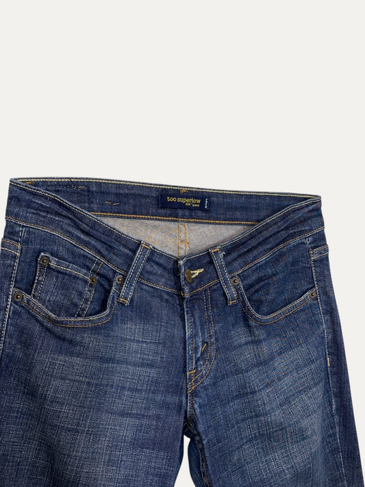 Vintage Levi's 524 Skinny Jeans in blue, men's, size W27 – second-hand