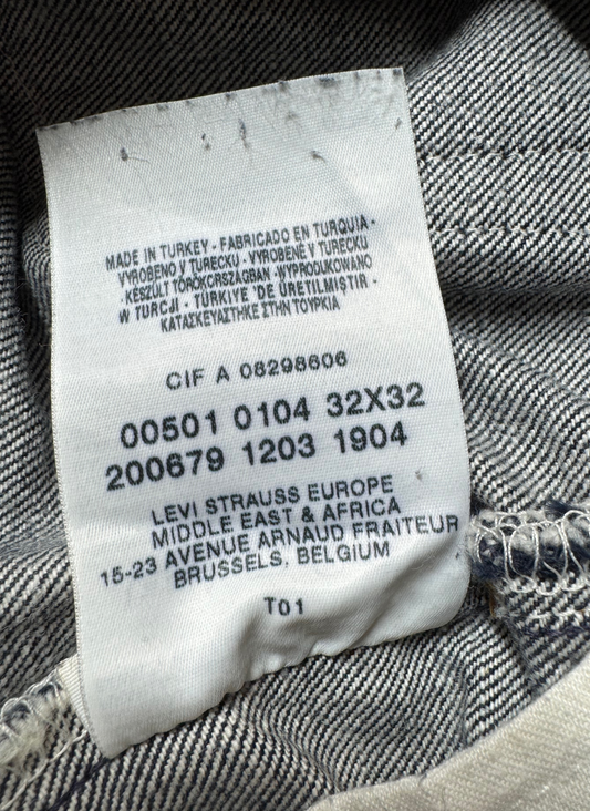 Vintage Levi's 501 Straight Jeans in blue, unisex, size W32 L32 – second-hand