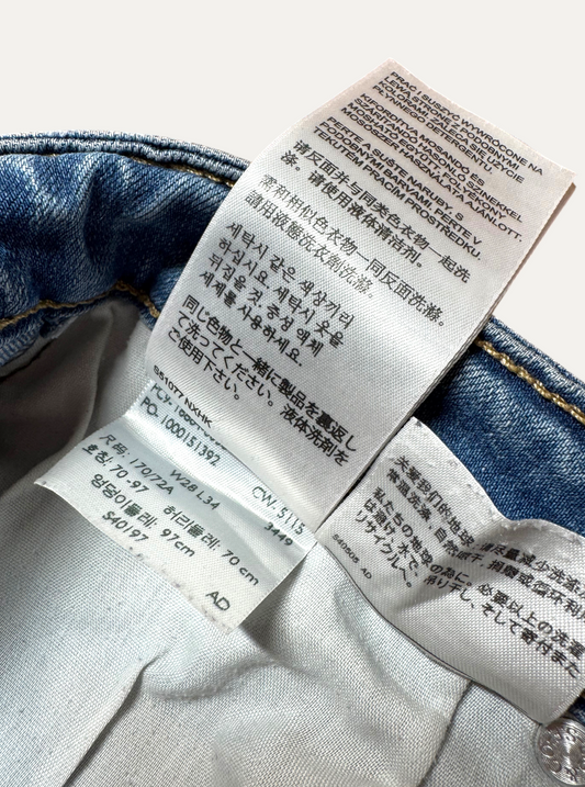 Vintage Levi's 712 Slim Jeans in blue, women's, size W28 L34 – second-hand