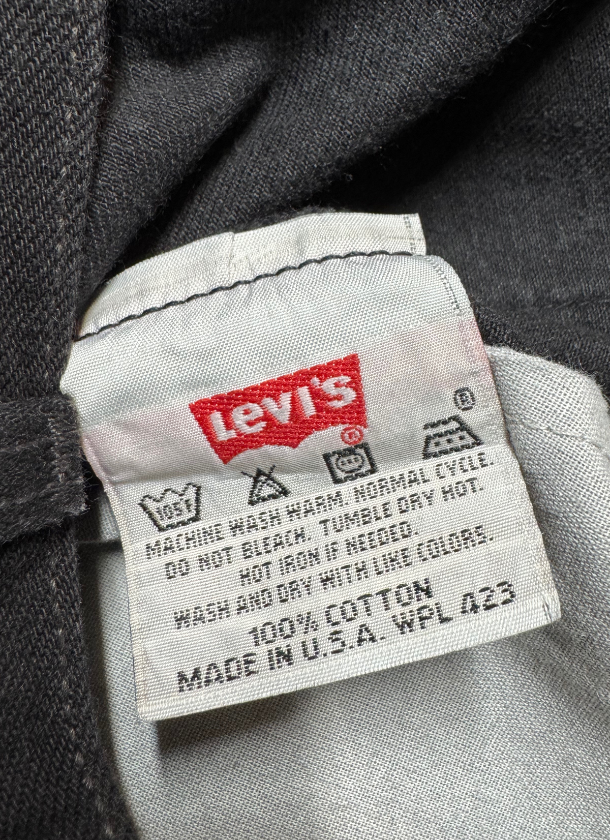 Vintage Levi's 501 Straight Jeans in black, unisex, size W29 L34 – second-hand