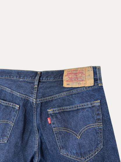 Vintage Levi's 501 Straight Jeans in blue, unisex, size W34 L36 – second-hand