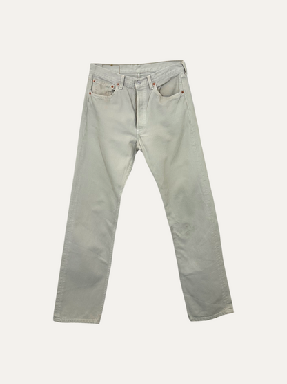 Vintage Levi's 501 Straight Jeans in beige, unisex, size W32 L32 – second-hand