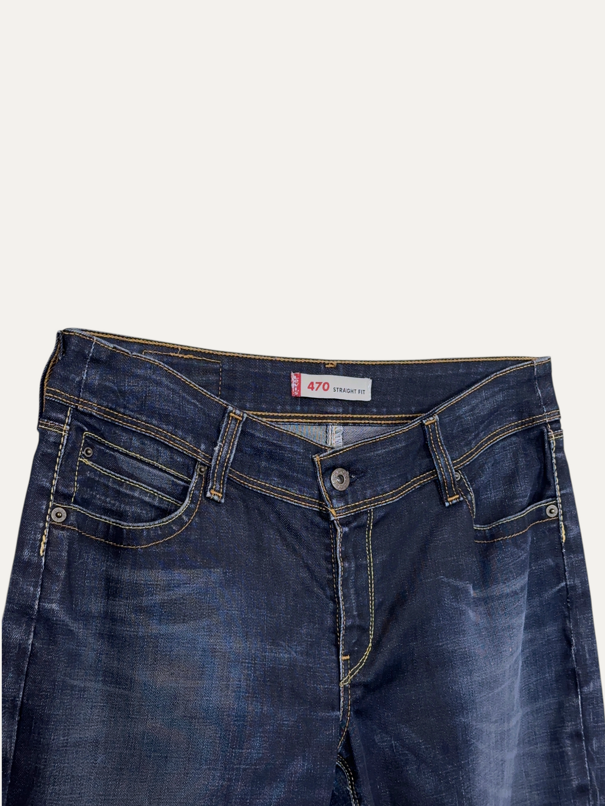 Vintage Levi's 470 Straight Jeans in blue, women's, size W33 L34 – second-hand