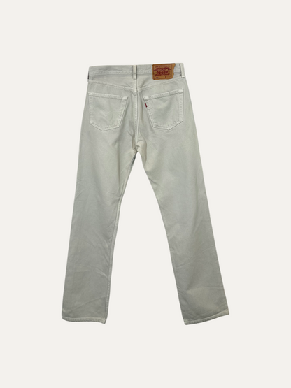 Vintage Levi's 501 Straight Jeans in beige, unisex, size W32 L32 – second-hand