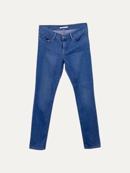 Vintage Levi's 711 Skinny Jeans in blue, women's, size W28 L30 – second-hand