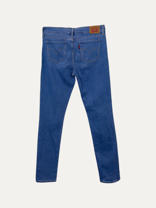 Vintage Levi's 711 Skinny Jeans in blue, women's, size W28 L30 – second-hand