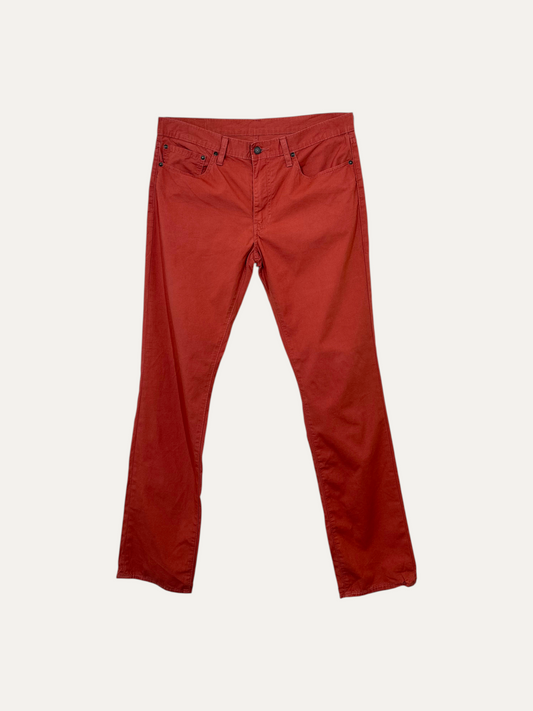 Vintage Levi's 511 Slim Jeans in red, men's, size W36 L34 – second-hand
