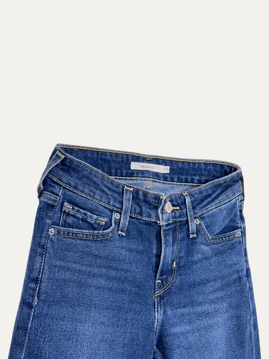 Vintage Levi's 715 Bootcut Jeans in blue, women's, size W23 – second-hand